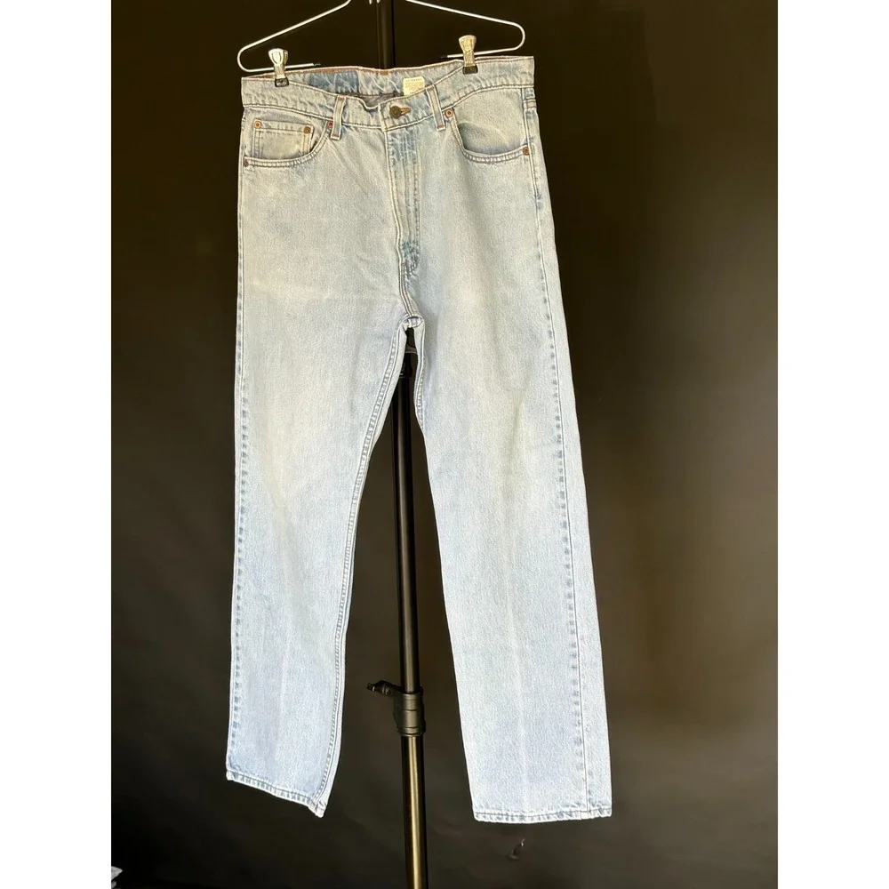 Vintage 1997 Levi's 505‎ Regular Fit Men's Blue Jeans Size 36x32 Made In U.S.A.